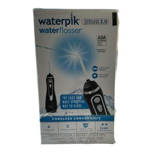 Waterpik - Cordless‎ Advanced Water Flosser (WP-582) - Travel Plug & 4 Tips